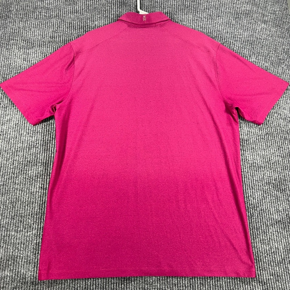 Nike Tiger Woods Polo Shirt Mens Large Purple Short Sleeve Golf Outdoor Casual - Picture 11 of 12